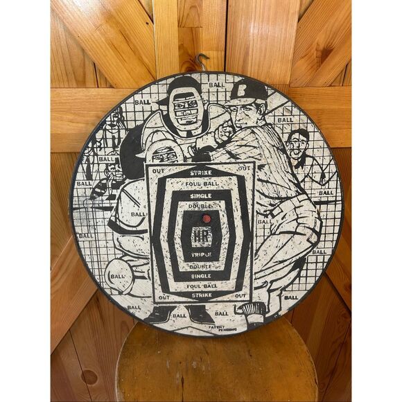 Vintage Foremost Double Sided Dartboard Baseball Board Made in England 17” (5262 - Picture 6 of 11